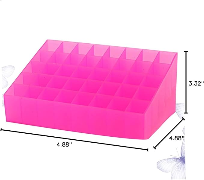 Lip Gloss Holder 40 Box Acrylic Storage Box Drawer Organizer for Makeup Plastic Organizer Box Lipstick Organizer Case Cosmetic Display Cases Lipstick Storage Case Shelf Pink