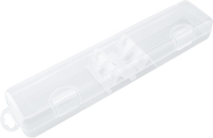 Transparent Tableware Storage Case, Portable Flatware Utensil Box, Clear Cutlery Organziers Container for Spoon Fork Chopsticks for Travel Camping Picnic (A)
