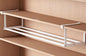 Expandable Shoe Rack Closet Hanging Organizer 20.08''-37.4'' Metal Adjustable Under Cabinet Storage Shelf Space Saving for Kitchen Pantry Room Dorm, White, 1 Pack