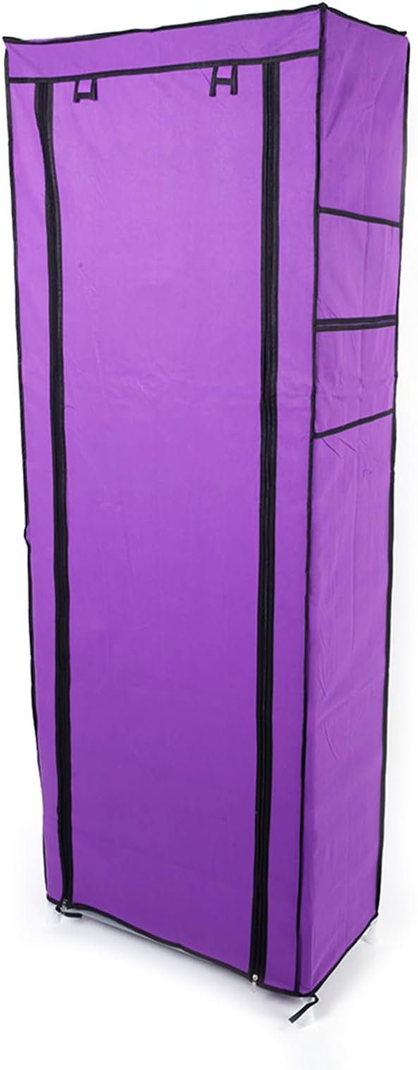 Shoe Rack,10 Tier Shoe Shelf,Shoe Storage Organizer, Space-Saving,22.83 x 11.4 x 63 Inches, Metal Frame,Non-Woven Fabric Shelves,Shoe Storage Cabinet with Dustproof Cover for Entryway, Bedroom,Purple