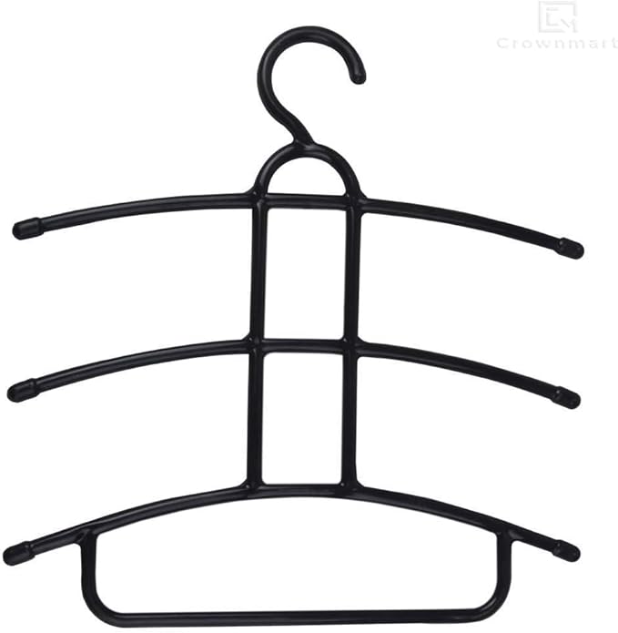 Crownmart® Multifunctional Fishbone Anti-Skid Multi Layers Clothes Hanger (Multicolor) (2)