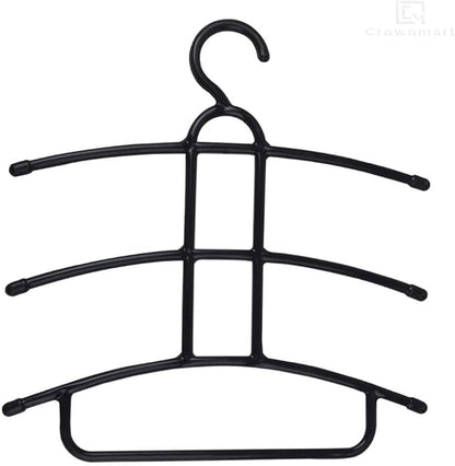 Crownmart® Multifunctional Fishbone Anti-Skid Multi Layers Clothes Hanger (Multicolor) (2)