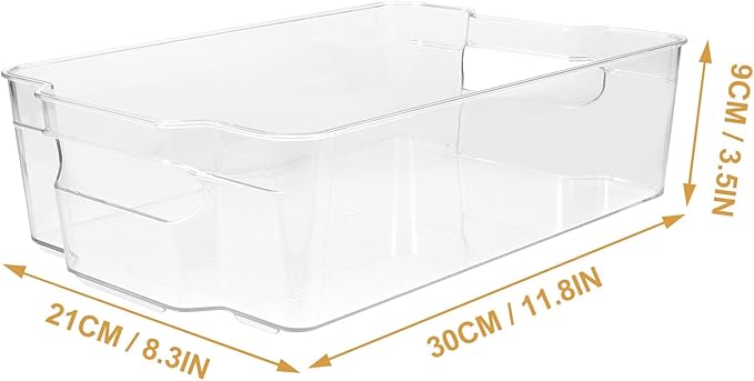 Artibetter Refrigerator Drink Rack Large Stacking Can Dispenser Bin Sturdy Plastic Rolling Soda Can Storage Organizer for Fridge Beverage Holder Kitchen Storage