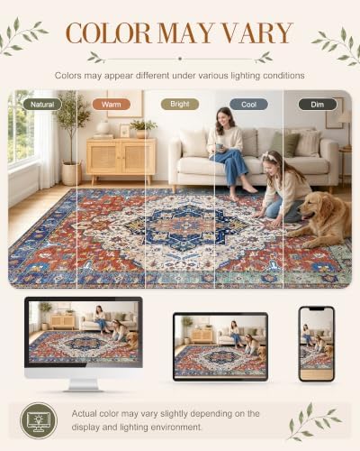 OLANLY 2'6"x14' Washable Runner Rug, Non Slip Carpet for Hallway Kitchen - Image 2