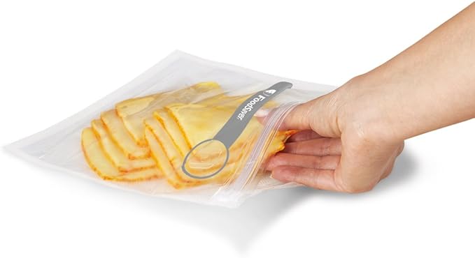FoodSaver Vacuum Sealer Bags for Extra Large Items, Rolls for Custom Fit Airtight Food Storage and Sous Vide, 11" x 16' (Pack of 2) & 1-Gallon Vacuum Zipper Bags, 12 Count, Multi