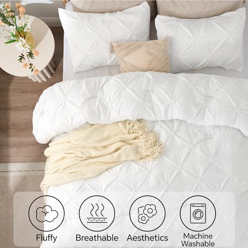BEDELITE Twin Comforter Set White,Fluffy & Soft Comforter - Image 4