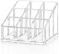 Lipstick Organizer and Storage, 9 Slots Clear Case Display Rack Holder (QX152)