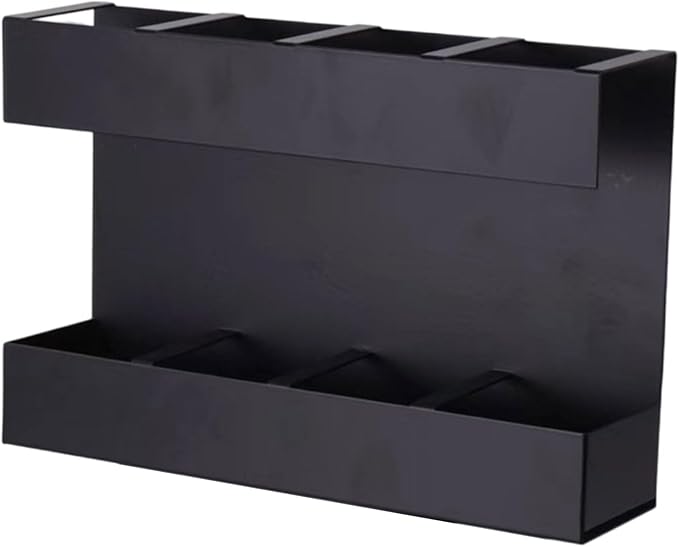 Wall Mounted Metal Straw Storage Organiser for Kitchen Restaurant Hotel Cabinet Door Space Saving Chopstick Dispenser