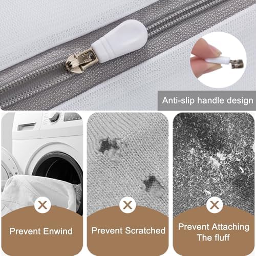 Mesh Laundry Bags for Washing Machine, Fine Mesh Delicates Bags 3 Pack Travel Storage Organize Bag for Clothes, Zippered Garment Wash Bag (XL L M - Image 6