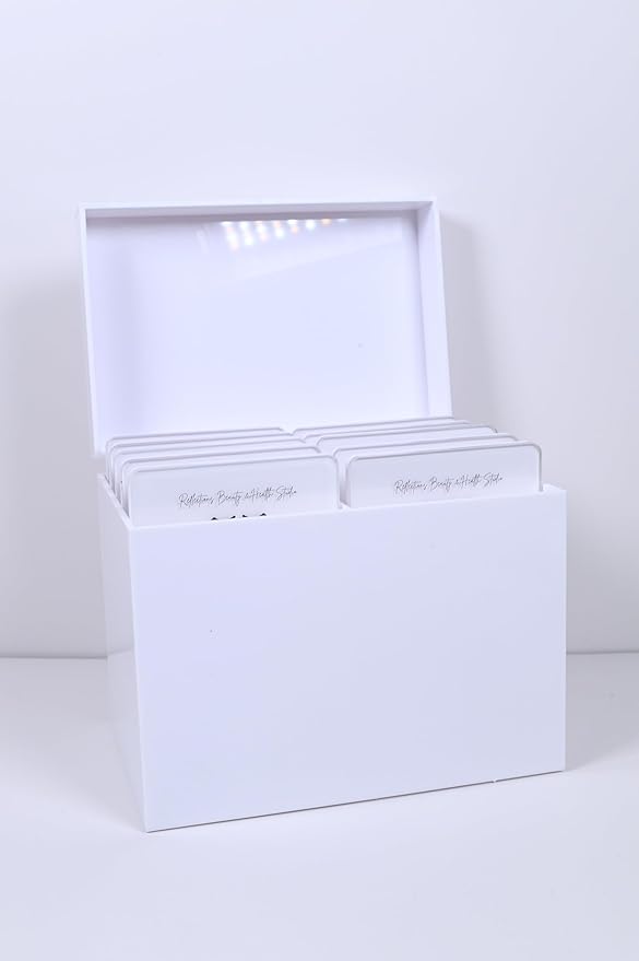 10 Layers Acrylic Eyelash Storage Box - Makeup Organizer False Eyelashes Glue Pallet Holder - Eyelash Extension Organizer Box - Grafting Eye Lashes Extension Close-Packed Display with 10 Pallets