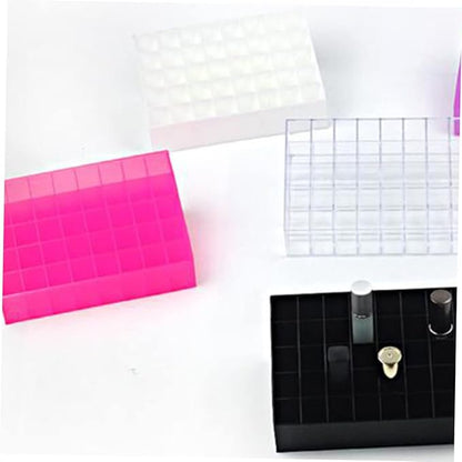 Lip Gloss Holder 40 Box Acrylic Storage Box Drawer Organizer for Makeup Plastic Organizer Box Lipstick Organizer Case Cosmetic Display Cases Lipstick Storage Case Shelf Pink
