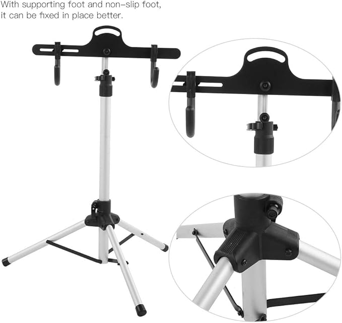 Triangle Bike Hanging Rack, Adjustable Repair Display Stand for Road Bike Parking