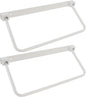Cyrank Wall Mounted Shoe Storage Rack, Foldable RV Shoe Rack Space Saving Hanging Organizer Aluminum Alloy in Camping RV Travel (White)