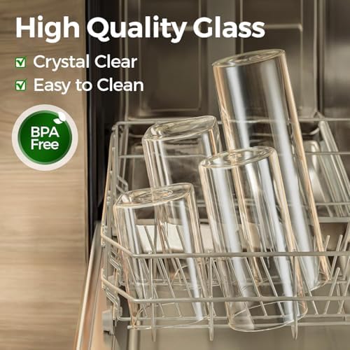 ComSaf Glass Storage Containers with Lids 0.5 Qt, 9 Pack Small Glass Jars - Image 4