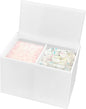 Tampon Holder for Bathroom, Tampons and Pads Container Box, Women Period Storage Holder, White