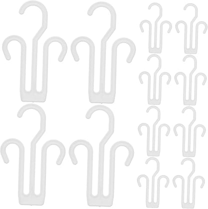 Cabilock 20pcs Plastic Shoe Hangers Modern Slippers Storage Hanging Shoe Organizer