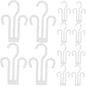 Cabilock 20pcs Plastic Shoe Hangers Modern Slippers Storage Hanging Shoe Organizer