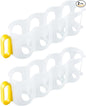 Khakho 2 Pcs Can Stacker, Stackable Can Rack Dispenser for Refrigerator Storage (Yellow)