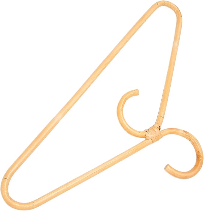 Rattan Clothes Hanger Style,Garments Organizer,Rack Adult Hanger,Room Decoration Hanger for Your Clothes.3 Pcs