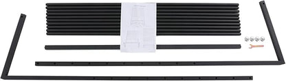 Scarf Display Stand, 10 Tier Metal Scarf Holder Organizer, Scarf Hanger Scarf Holder Scarf Organizer Belt Organizer Pants Rack Scarf Rack for Commercial Clothing Retail Store (Black, 100cm)
