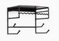 Mango Steam Black 10" Wall Mount Jewelry & Accessory Storage Rack Organizer Shelf for Earrings, Bracelets, Necklaces, & Hair Accessories