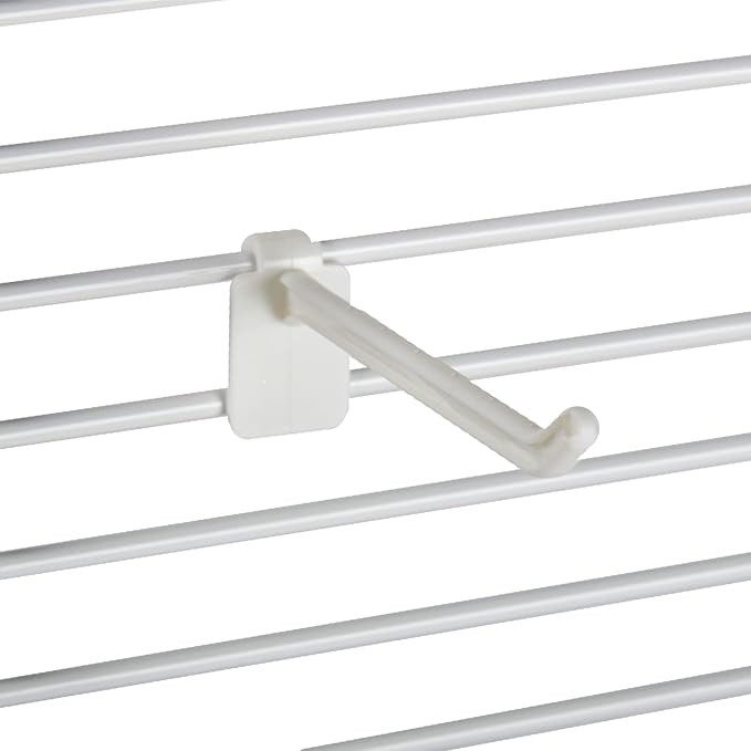 SSWBasics 24-Peg White Wire Countertop Rack - 18"W x 20"H - Display Racks for Vendors, Retail, Convenience, Craft Fairs, and Thrift Stores - Impulse Buy Display at Checkout - Use for Home Jewelry