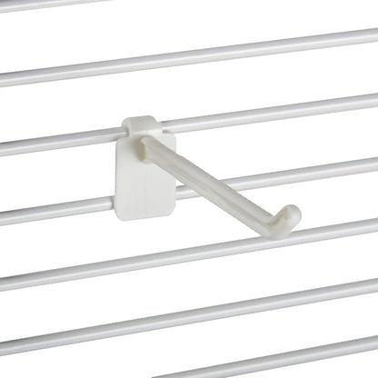SSWBasics 24-Peg White Wire Countertop Rack - 18"W x 20"H - Display Racks for Vendors, Retail, Convenience, Craft Fairs, and Thrift Stores - Impulse Buy Display at Checkout - Use for Home Jewelry