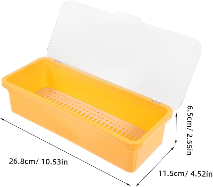Alipis Stackable Cutlery Storage Organizer with Lid Space-saving Drainage Design for Kitchen Counter Versatile Utensil Holder for Dining Buffets and Holidays Plastic