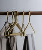 Premium Matte Gold Aluminum Coat Hangers 100 Piece Set, 16.5” Extra Smooth & Durable Metal Shirt Dress Hanger,Aluminum Alloy Hanger,Clothing Support,Clothing Hang