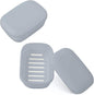 Quatish 2 Pack Travel Soap Container, Portable Soap Holder with Lid, Travel Bar Soap Holder, Soap Case for Camping Gym Travel, Soap Box for Bathroom, Greyblue