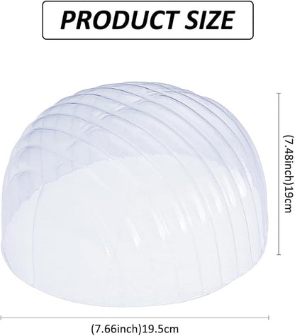 SUPERFINDINGS 16PCS Hat Shaper Inserts for Baseball Caps 7.48x7.67inch Plastic Clear Half Hat Stay Hat Shaper Hat Support Portable Baseball Cap Holder for Shop Living Room Display