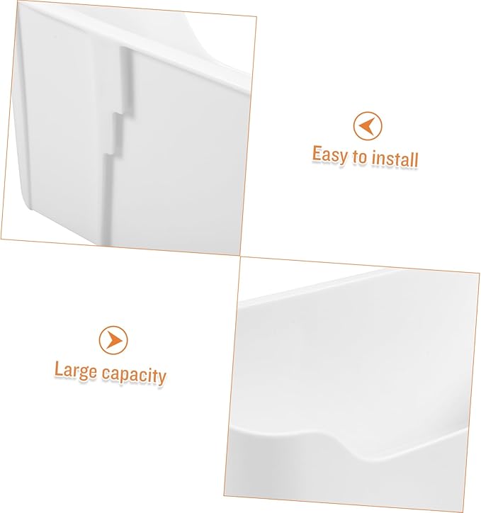 2Pcs Wall Mounted Storage Boxes Adhesive Cabinet Door Organizers for Efficient Space Saving Floating Containers for Makeup Sundries and Pantry Items Stylish