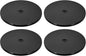 uxcell 4Pack Acrylic Lazy Susan Turntable, 9" Spinner Lazy Susan Turntable Organizer, Acrylic Ball Bearing Rotating Tray for Pantry Spice Rack Decorating, Black