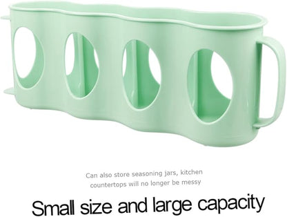 2pcs Bottle Can Organizer Hand Pull Type Section Plastic Refrigerator Pantry Storage