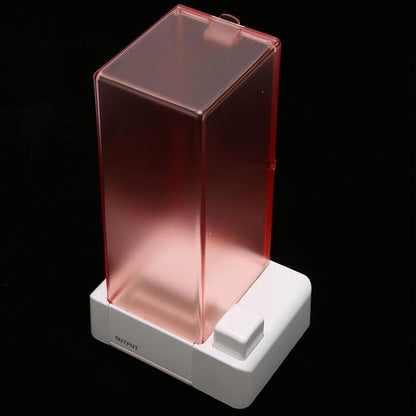 Automatic Cotton Dispenser Clear, Minimalist Modern Design Caddy for Home Bathroom Easy Refill Space Saving Storage