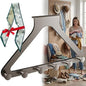 Over-the-Door Hanger Rack - Over-the-Door Hanger Organizer for Coat Hat Scarf Towels,No-Drill Heavy Duty Storage Organizer for Bedroom, Bathroom, and Entryway