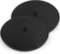 Jersvims 2Pcs 8 Inch Acrylic Turntable Platter, Black Turntable Organizer Round Rotating Plate for Kitchen Pantry Cabinet Desk Rack Spice Cake Cookie Decorating
