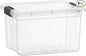 Superio Clear Storage Boxes with Lids, 49 Quart Plastic Container Bins for Organizing, Stackable Crates, BPA Free, Non Toxic, Odor Free, Organizers for Home, Office and Dorm, 4 Pack
