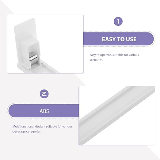 5pcs Drinks Dispenser Pusher for Fridge Automatic Can Organizer for Beverages User-Friendly Beverage Pusher for Retail Stores Supermarkets and Home Use