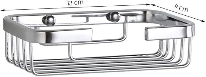 304 Stainless Steel Soap Dish Holder,Storage Soap Saver Wall Mounted for Kitchen Sink Bathroom Shower,Drainable and Rust Proof