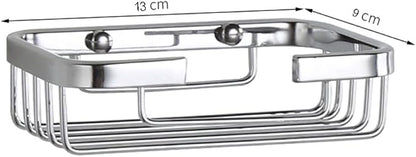 304 Stainless Steel Soap Dish Holder,Storage Soap Saver Wall Mounted for Kitchen Sink Bathroom Shower,Drainable and Rust Proof