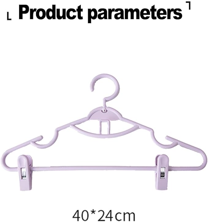 Plastic Hangers 20 Pack with Clips, 360°Swivel Hook Space-Saving Clothes Hangers, Lightweight Hangers for Pants, Coats, Dresses (Color : Green)