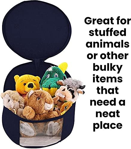 Hat boxes for Women Storage Large Round Blue 17 x 11