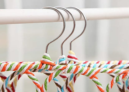 Scarf Hanger 28 Rings Tie Rack Multiple Purpose Holder for Closet,Clutter Removing and Space-Saving Hanger for Scarves, Shawl, Belts & Accessories Random Color