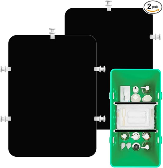 2PCS Divider Tray for Bogg Bag - Beach Bag Accessories for Bogg Bags Original X Large - Organizing Bags and Divide Space (All Black)