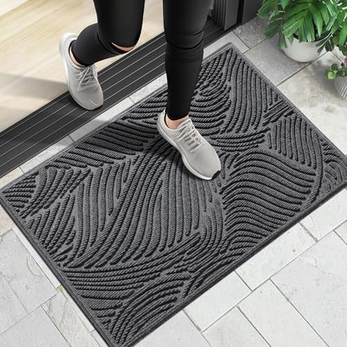 Yimobra Doormat Outdoor Entrance 36x24, Non-Slip Indoor Mat, Dark Grey by Yimobra