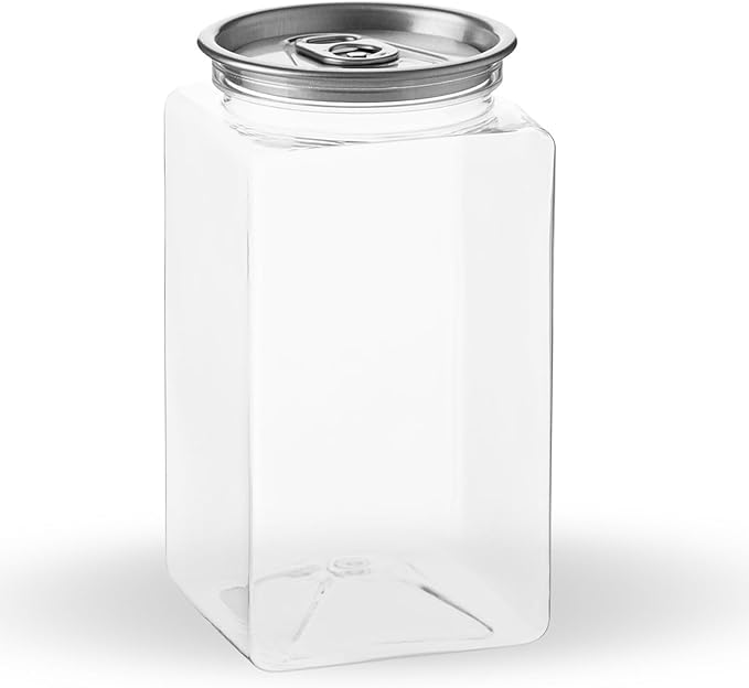 Hammont 200pk Plastic Juice Bottles with Caps – Sealable Smoothie, Boba, & Iced Coffee Cups – Reusable Clear Drink Containers – Compatible Automatic Cup Sealers (12 oz Square)