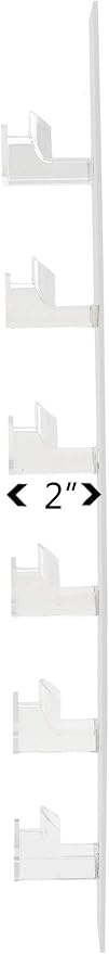 Marketing Holders Sunglasses Holder 6 Pair Wall Mount with Hardware Department Stores Malls Shopping Centers Convenient Clear Acrylic Organizer