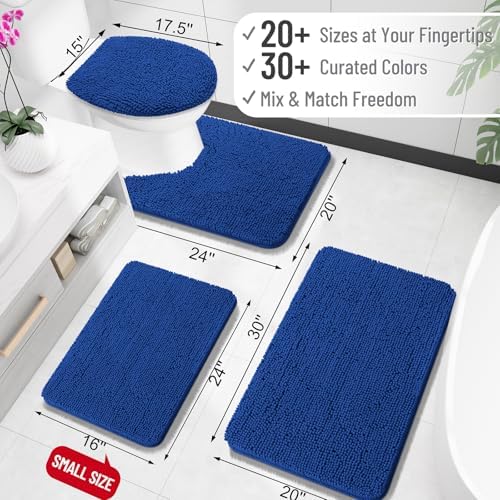 OLANLY Small Bathroom Rugs 30x18, Extra Soft Absorbent Chenille Bath Rugs - Image 2