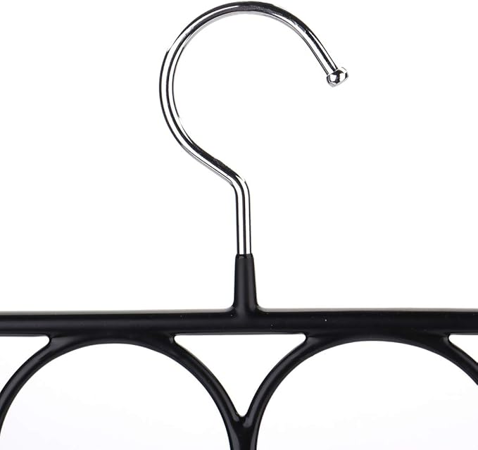 Tosnail 3 Pack Total 48 Rings Steel Non-Slip Tie Hanger Scarf Hangers Scarf Organizer Scarf Holder Legging Hanger Closet Space Saver